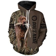 Load image into Gallery viewer, Pudelpointer Hunting dog customized Name Shirt, camo and brown color FSD4673