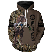 Load image into Gallery viewer, Boykin Spaniel Hunting dog customized Name Shirt, camo and brown color FSD4676