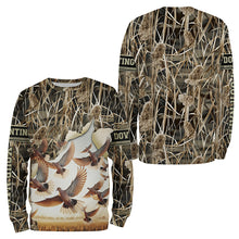 Load image into Gallery viewer, Dove hunting Camouflage custom name all over printed Shirts, Gift for hunters FSD4607