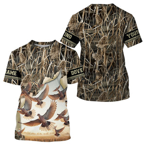 Dove hunting Camouflage custom name all over printed Shirts, Gift for hunters FSD4607