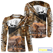 Load image into Gallery viewer, Deer Hunting 3D All Over Print Shirt Personalized Brown Fall Season Camo Hunting Clothes NHT204