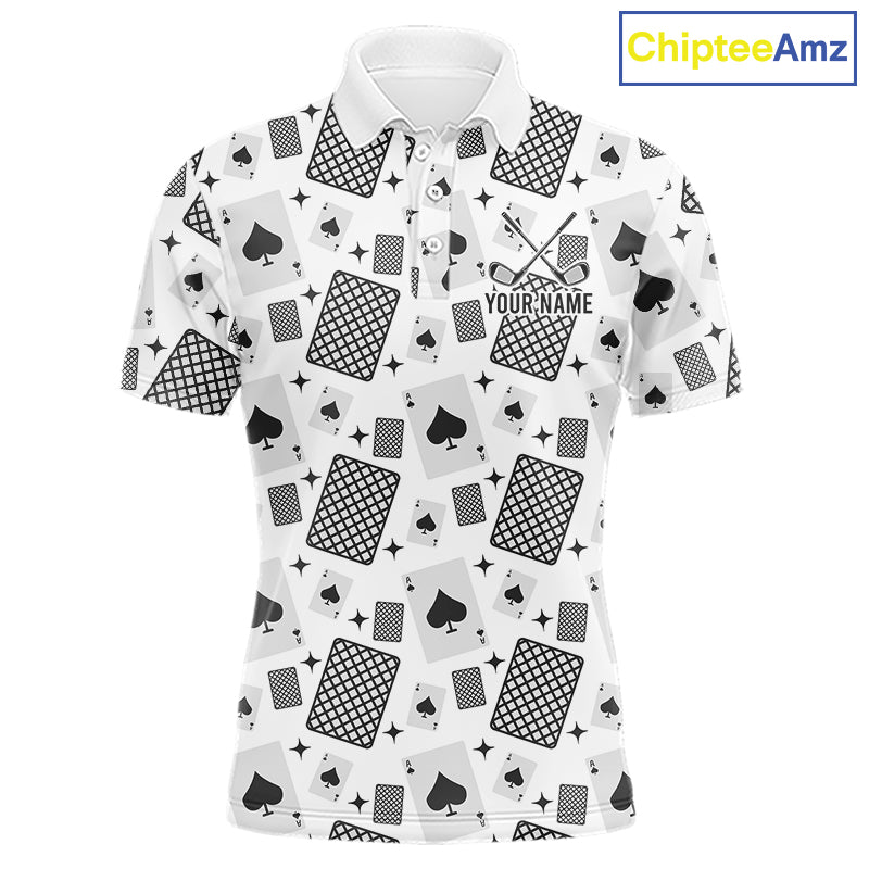 Personalized Poker Mens Golf Polo Shirt Funny Golf Top For Team, Golfer Gift For Men NHT754