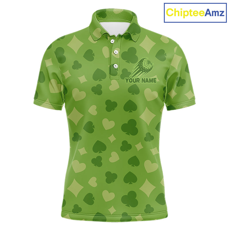 Personalized Poker Green Mens Golf Polo Shirt, Funny Golf Top For Family Team Shirt NHT756
