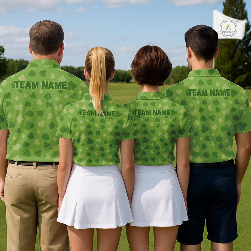Personalized Poker Green Mens Golf Polo Shirt, Funny Golf Top For Family Team Shirt NHT756
