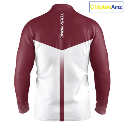 Personalized Golf Polo Shirt Custom Name Golf Club Polo For Men Golf Tournament Apparel|Red 