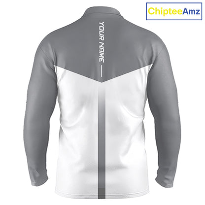 Personalized Golf Polo Shirt Custom Name Golf Club Polo For Men Golf Tournament Apparel|Gray 