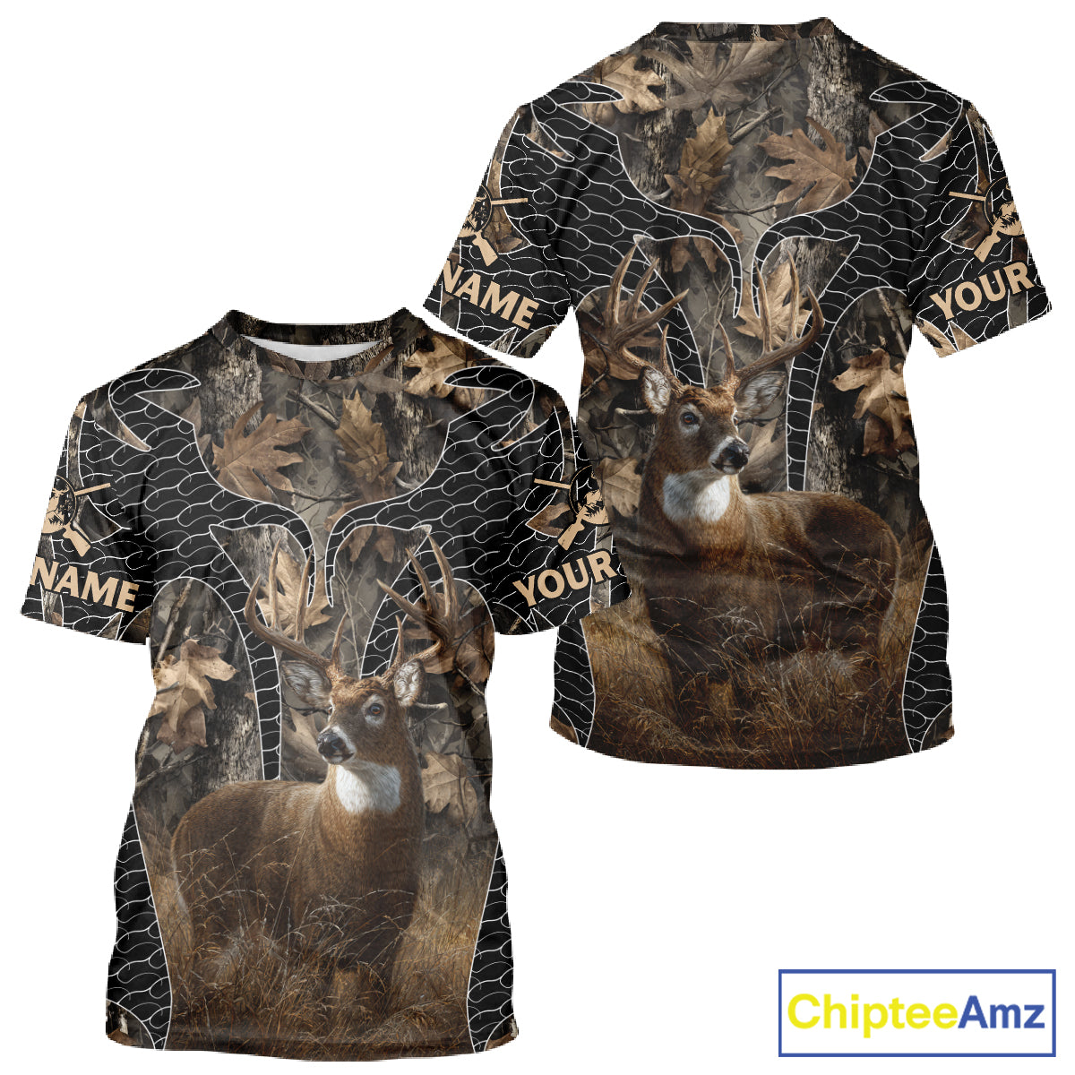 Hunting Camo Hoodie with Majestic Deer Print Outdoor Style, Deer Sweatshirts For Men NHT370