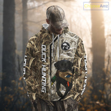 Load image into Gallery viewer, Black Lab Retriever Mallard Duck Hunting Camo Shirt – Perfect Gift for Hunters NHT240