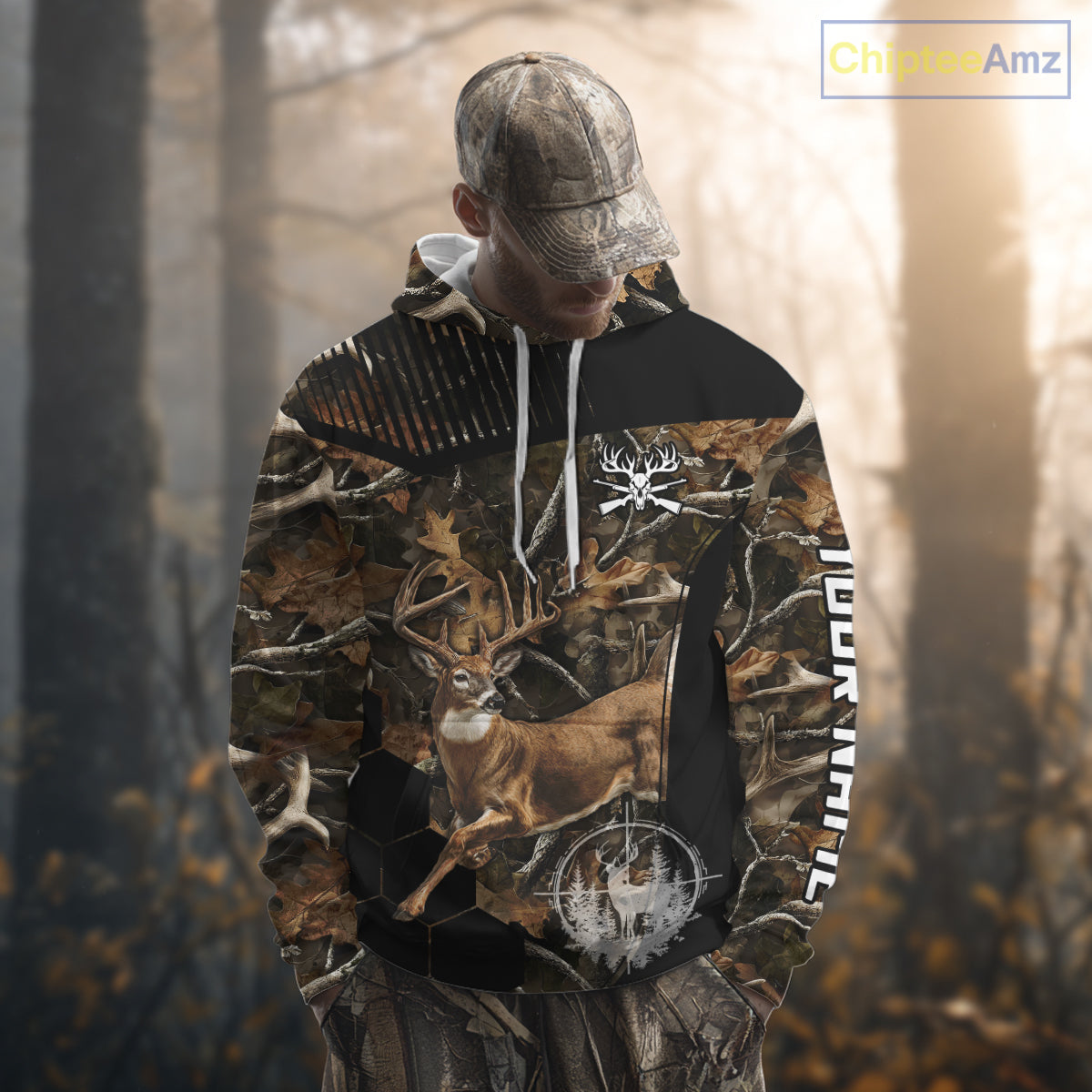 Forest Camo Deer Hunting Shirt, Deer Hunting With Full All Over 3D For Deer Hunters NHT247