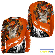 Load image into Gallery viewer, Personalized Deer Hunting Orange Camo Shirts, Season Deer Hunting, Deer Hunting Gift NHT310