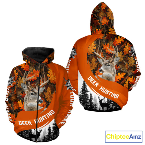Personalized Deer Hunting Orange Camo Shirts, Season Deer Hunting, Deer Hunting Gift NHT310