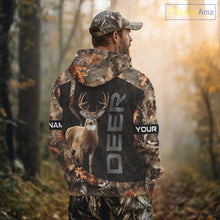 Load image into Gallery viewer, Deer Hunting Custom Name Camouflage Hunting Clothes, Deer Hunting Outfit, Hunting Shirt NHT252