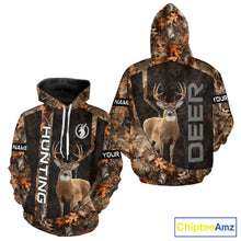 Load image into Gallery viewer, Deer Hunting Custom Name Camouflage Hunting Clothes, Deer Hunting Outfit, Hunting Shirt NHT252