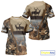 Load image into Gallery viewer, Personalized Deer Hunting 3D All Over Printed Shirts Custom Deer And Mountain Camo Shirt NHT254