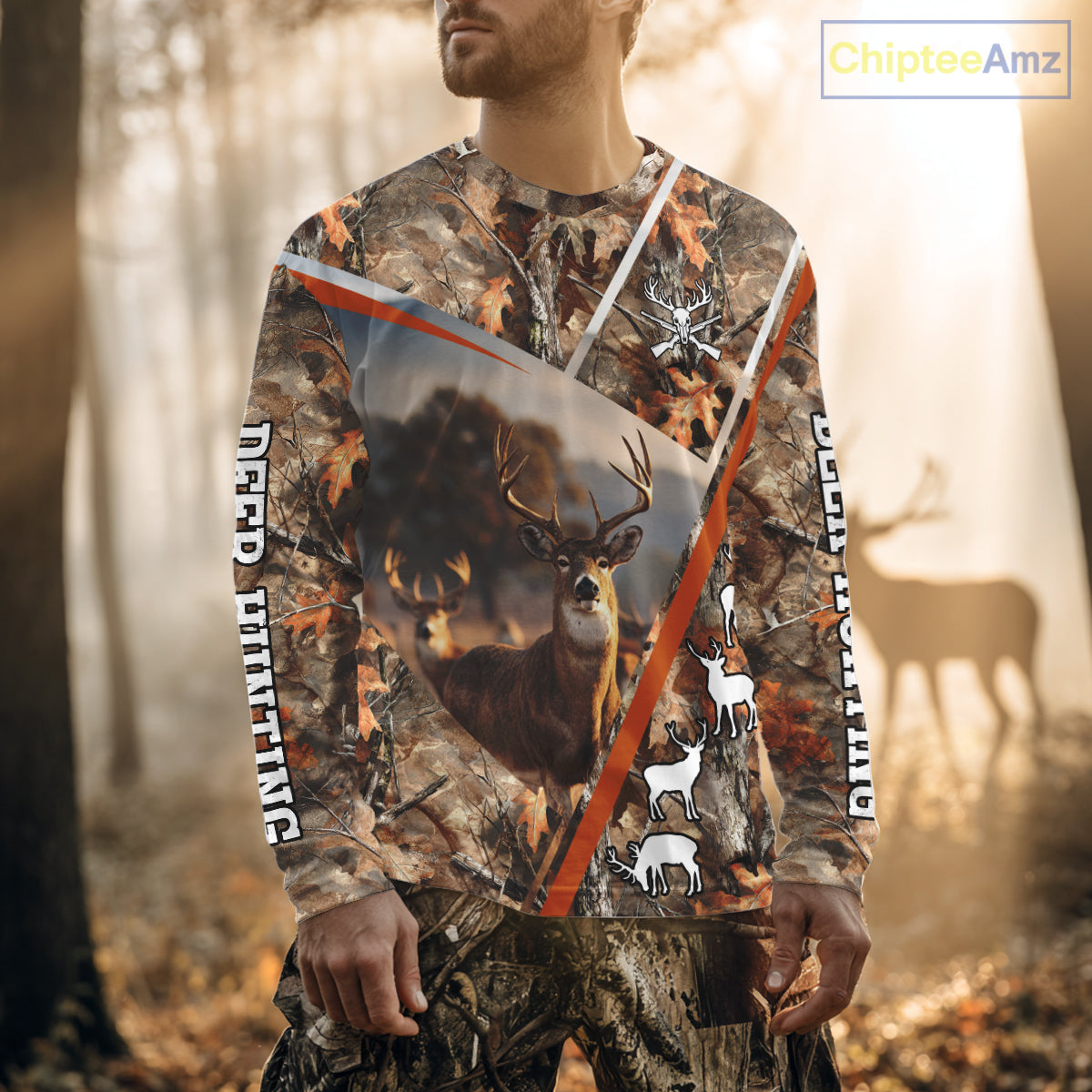 Custom Camo 3D Animal Deer Hunting Shirt Best Hunting Clothes For Season, Hunting Gift NHT255