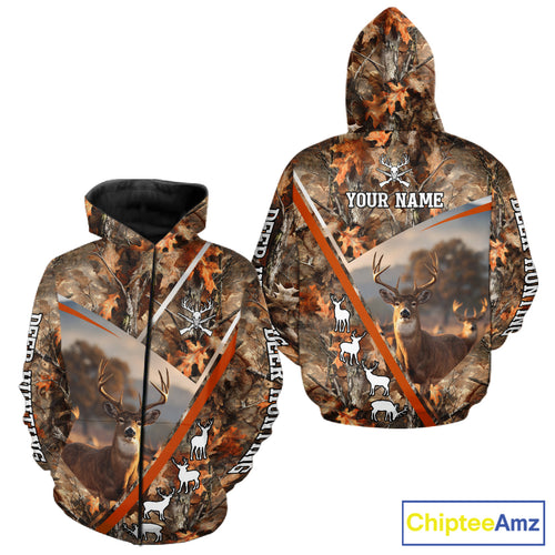 Custom Camo 3D Animal Deer Hunting Shirt Best Hunting Clothes For Season, Hunting Gift NHT255