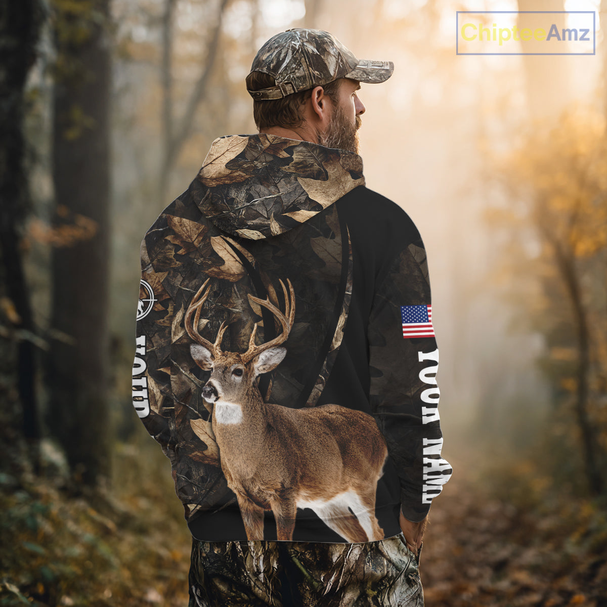 Deer Hunting Shirt Brown Camo 3D All Over Print, Hunting Clothes for Deer Season NHT260