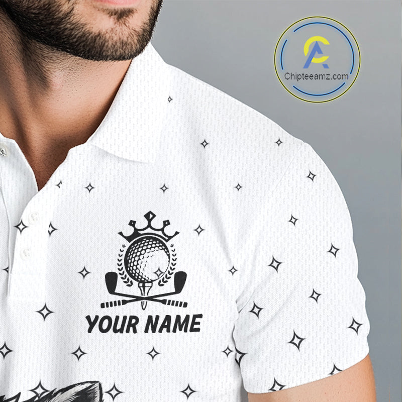 Funny Raccoon Golf Polo Shirt Custom Team Name Personalized Golf Team Polo Gift For Men