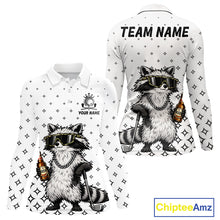 Load image into Gallery viewer, Funny Raccoon Golf Polo Shirt Custom Team Name Personalized Golf Team Polo Gift For Womens