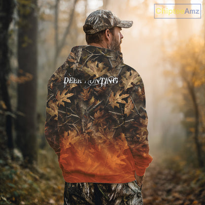 Fall Season Deer Hunting Shirt Custom Name Camo Clothes For Men Best Deer Hunting NHT81