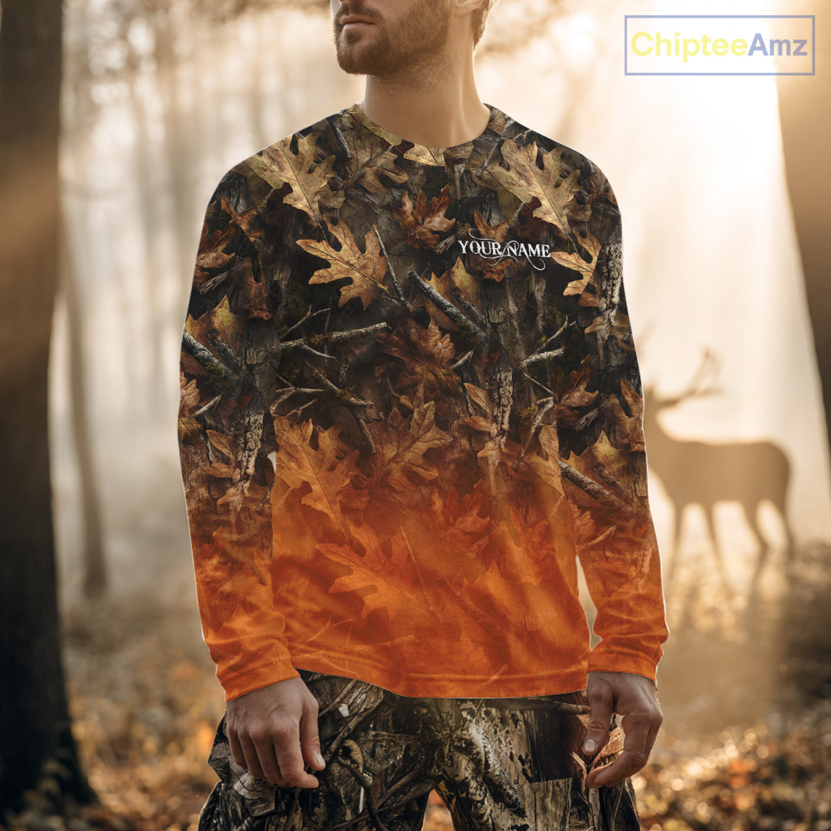 Fall Season Deer Hunting Shirt Custom Name Camo Clothes For Men Best Deer Hunting NHT81