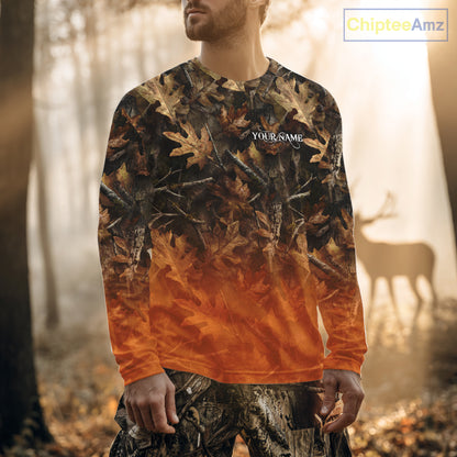 Fall Season Deer Hunting Shirt Custom Name Camo Clothes For Men Best Deer Hunting NHT81