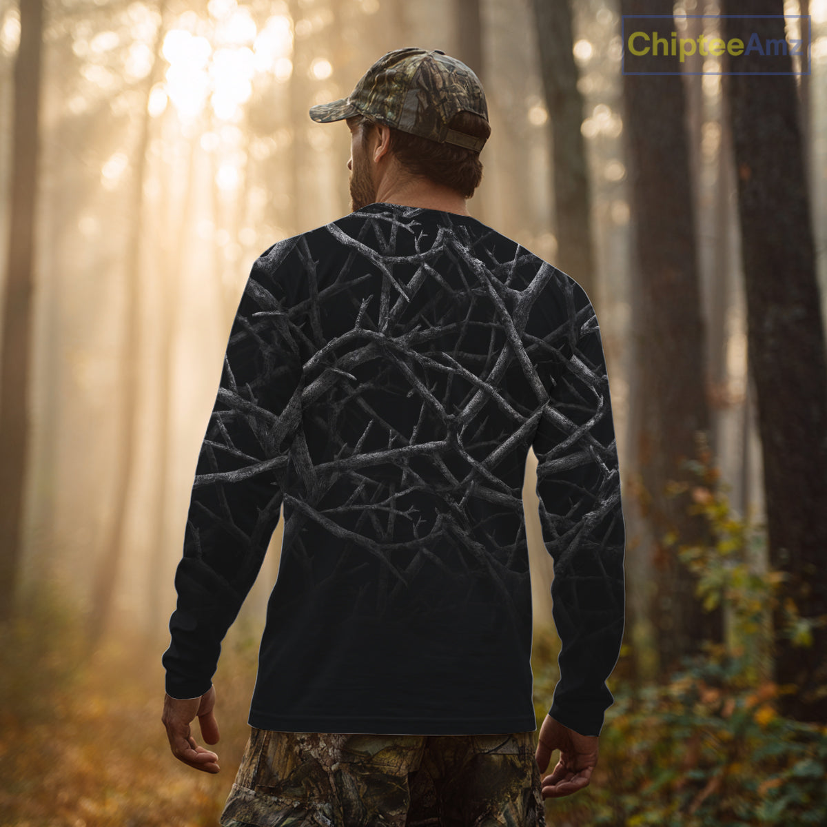 Best Deer Hunting Shirt Black Camo Customize Name 3D All Over Printed Shirts, Hunting Gift NHT82