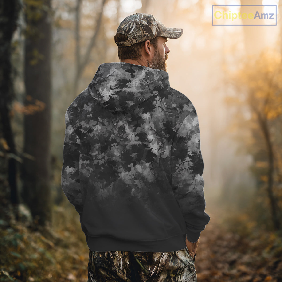 Best Deer Hunting Shirt Black Camouflage Custom Name 3D All Over Printed Shirts Hunting Gift NHT83