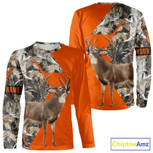 Load image into Gallery viewer, Deer Hunting Orange Camo 3D Winter Forest Full Printing Custom Name Shirts Hunting Gifts NHT200