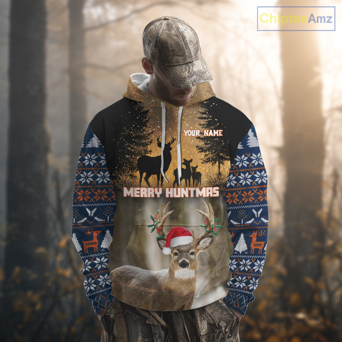 Personalized Huntmas Deer Hunting Shirt, Merry Huntmas Deer hunting Christmas Gifts NHT289