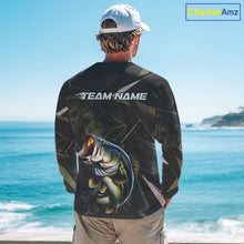 Load image into Gallery viewer, Personalized Bass Fishing Jersey, Custom Name Long Sleeve Fishing Shirt For Men 