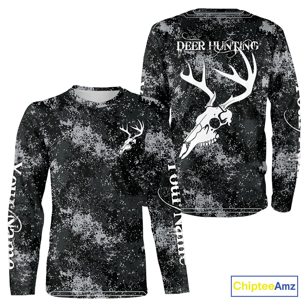 Deer Hunting Deer Skull Antlers Hunter Vintage Grunge Hunting Gift, Gift For Hunter NHT1364