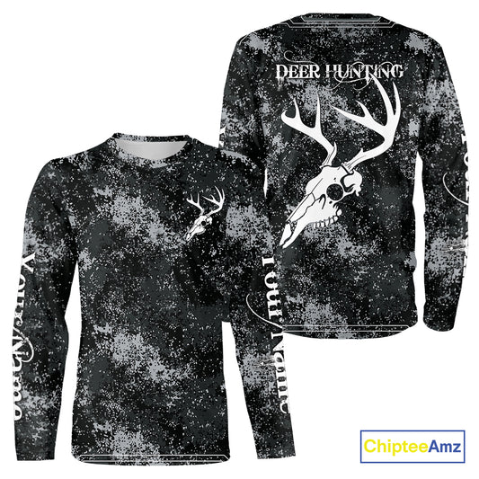 Deer Hunting Deer Skull Antlers Hunter Vintage Grunge Hunting Gift, Gift For Hunter NHT1364