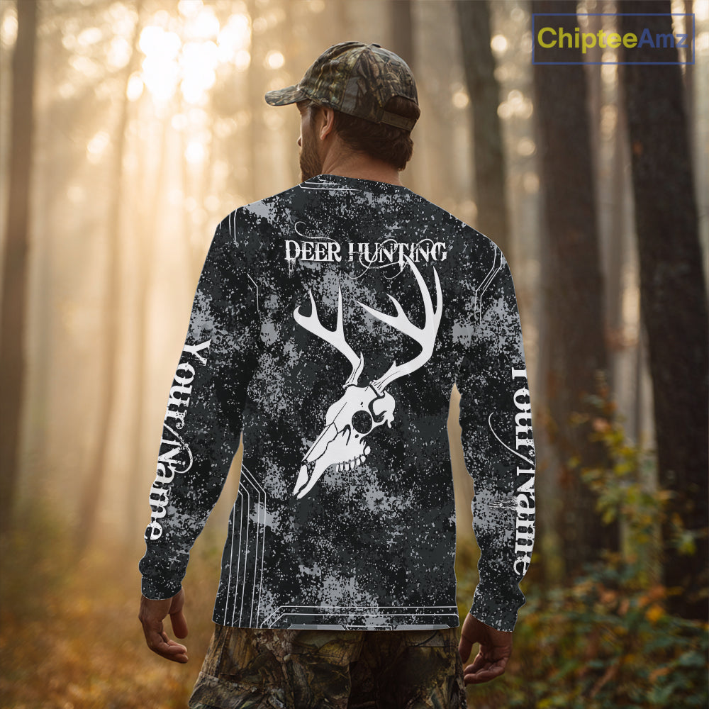 Deer Hunting Deer Skull Antlers Hunter Vintage Grunge Hunting Gift, Gift For Hunter NHT1364