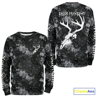 Deer Hunting Deer Skull Antlers Hunter Vintage Grunge Hunting Gift, Gift For Hunter NHT1364