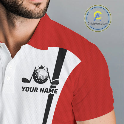Personalized Canada Flag Mens Golf Shirts Golf Polo Shirts For Men Patriotic Golf Tops NHT734