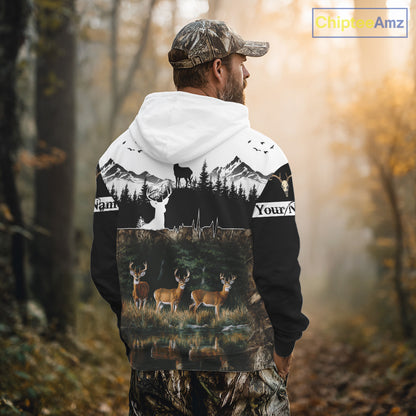 Personalized Deer Hunting Clothing, Hunting Hoodie for Men NHT367