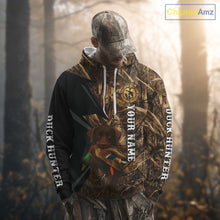 Load image into Gallery viewer, Duck Hunting Camo Winter with Black Lab 3D All Over Printed Shirt, Perfect Gift for Waterfowl Hunters NHT250