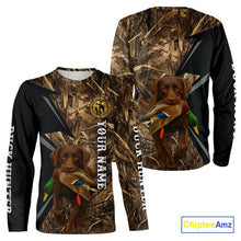 Load image into Gallery viewer, Duck Hunting Camo Winter with Black Lab 3D All Over Printed Shirt, Perfect Gift for Waterfowl Hunters NHT250