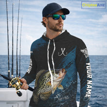 Load image into Gallery viewer, Custom Crappie Fishing Jersey Personalized Long Sleeve Hooded Shirt For Men 