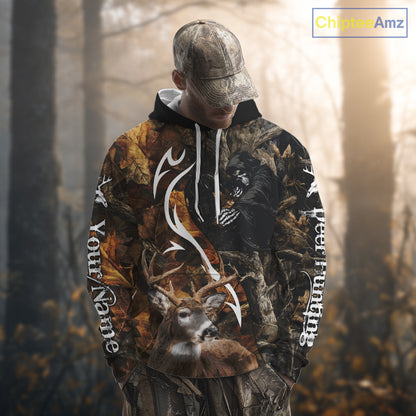 Deer Hunting Bow Grim Reaper Camouflage Shirts for Deer Hunters, Bow Hunting Shirts NHT317