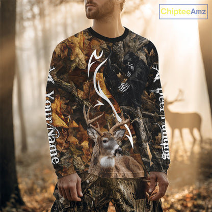 Deer Hunting Bow Grim Reaper Camouflage Shirts for Deer Hunters, Bow Hunting Shirts NHT317