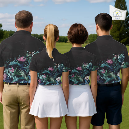 Custom Name Tropical Print Polo Shirt – Stylish Animal Print Golf Polo For Men NHT856