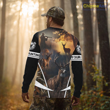 Load image into Gallery viewer, Personalized Deer Hunting Shirt, Custom Name 3D Deer Print, Perfect Gift for Hunters NHT279