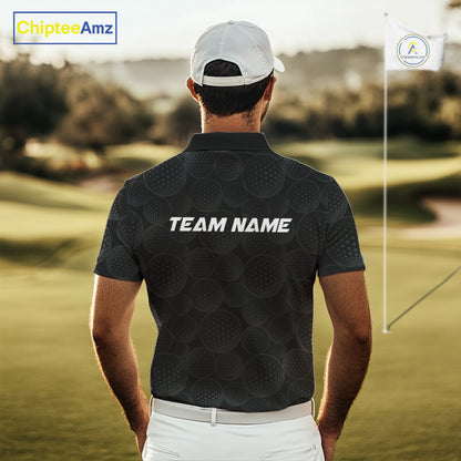 Custom Ball Golf Polo Shirt For Dad – Personalized Name & Team Design, Father’S Day Gift Idea NHT669
