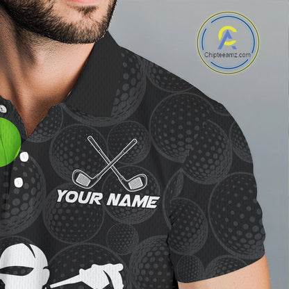Custom Ball Golf Polo Shirt For Dad – Personalized Name & Team Design, Father’S Day Gift Idea NHT669