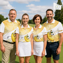 Load image into Gallery viewer, Funny Banana Golf Polo Shirt Custom Name – Cute Banana Golfer Golf Polo For Men NHT1073