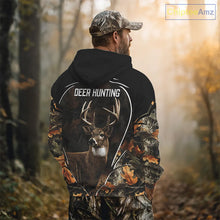 Load image into Gallery viewer, Deer Hunting Custom Name Camouflage Hunting Clothes, Deer Hunting Outfit NHT304