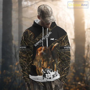 Custom Camouflage Rabbit Hunting With Beagle Dog For Hunter, Rabbit Hunting Gifts NHT270