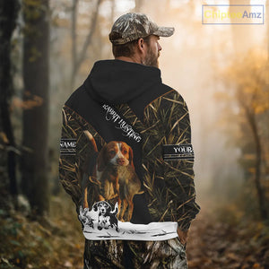 Custom Camouflage Rabbit Hunting With Beagle Dog For Hunter, Rabbit Hunting Gifts NHT270